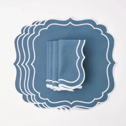 Best Mrs. Alice Agatha Blue Placemats (Set Of 4)