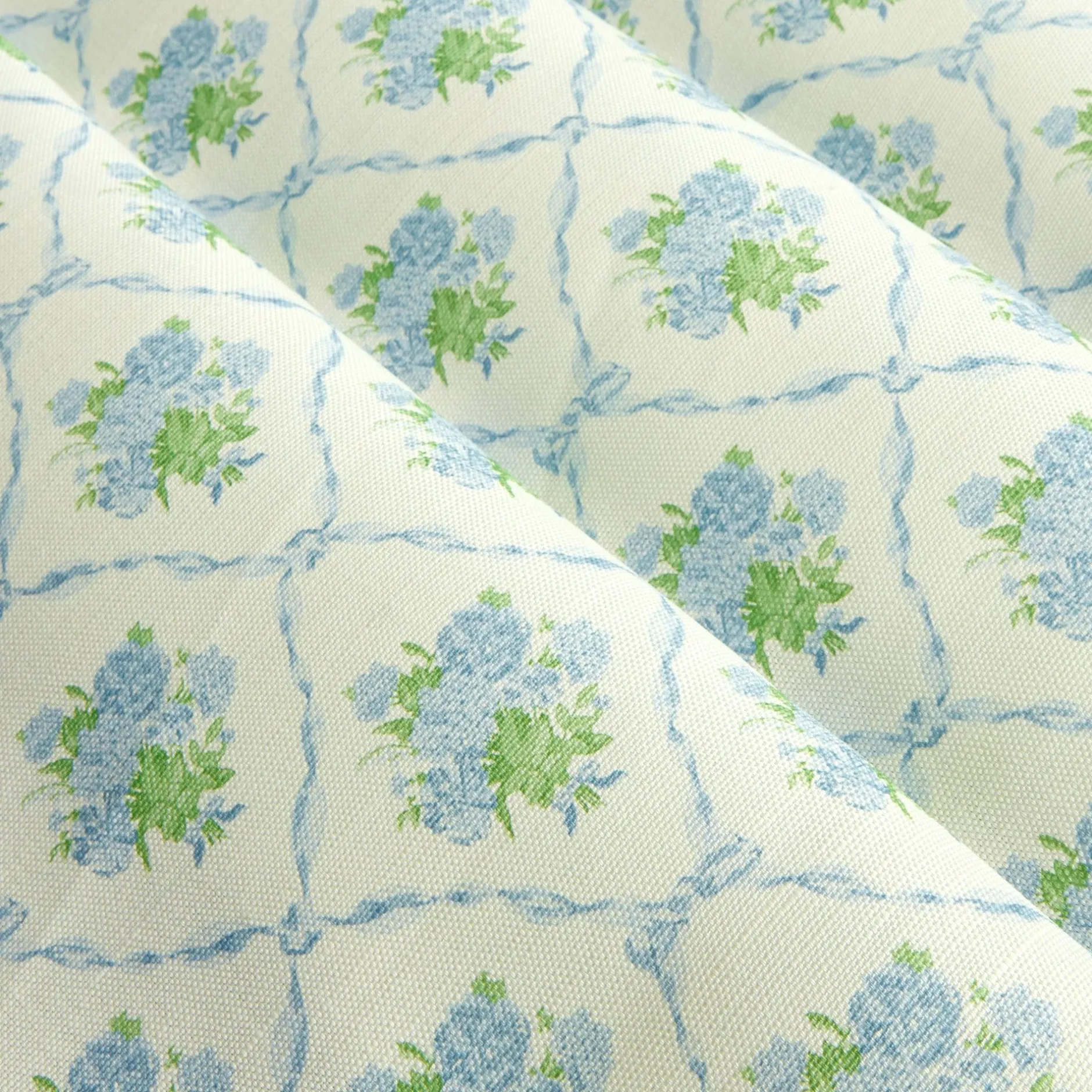 Hot Mrs. Alice Alice's Bouquet Fabric (Blue)