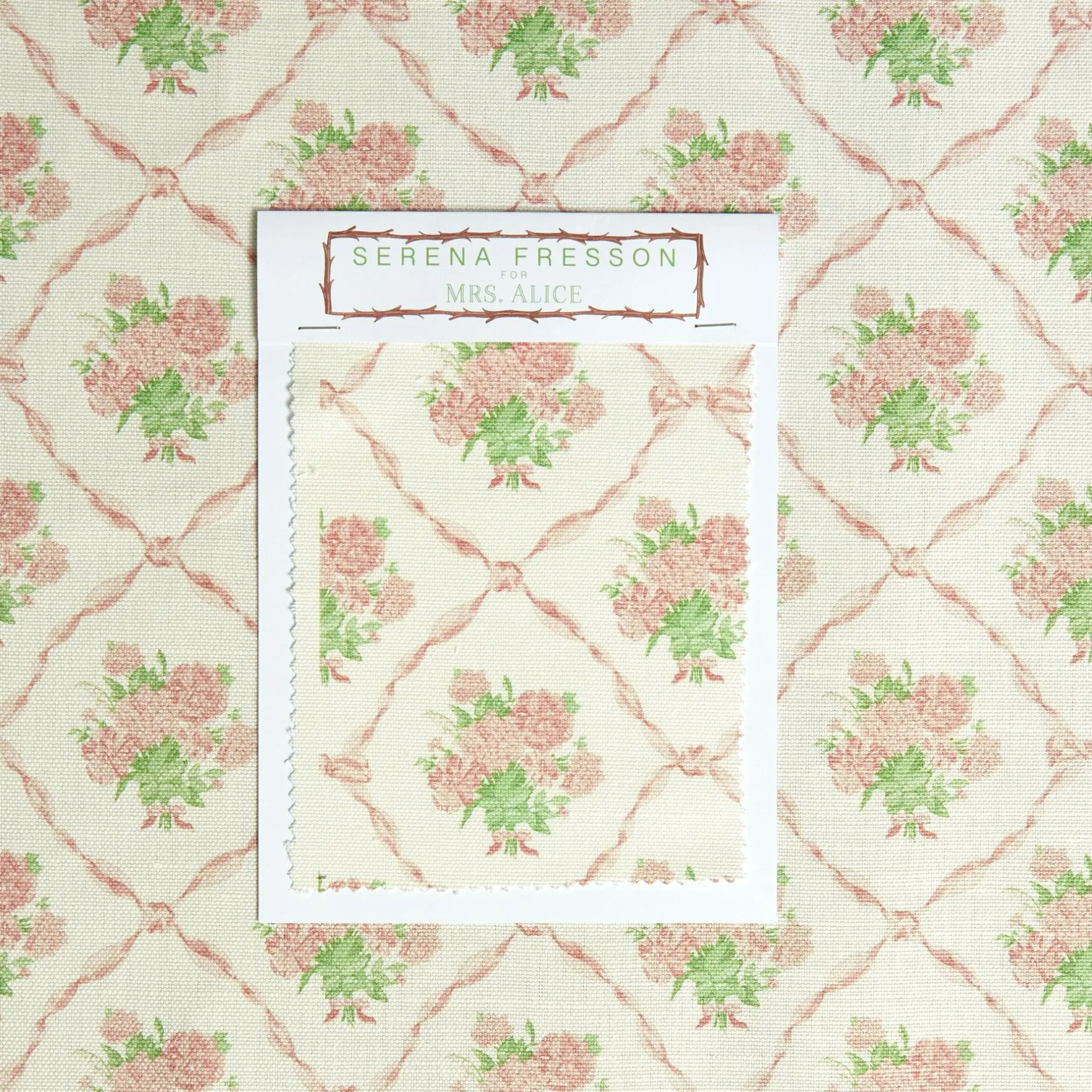 Outlet Mrs. Alice Alice's Bouquet Fabric (Pink)