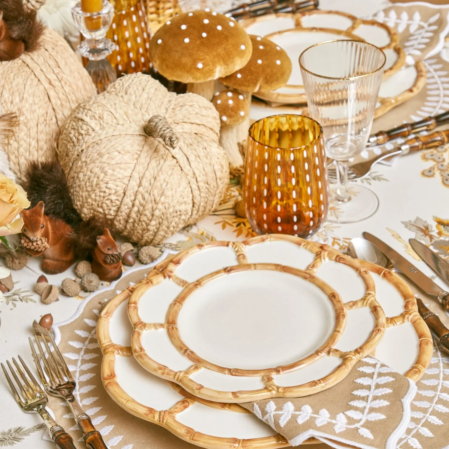Sale Mrs. Alice Amber Speckle Water Glasses