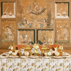 Sale Mrs. Alice Amber Speckle Water Glasses