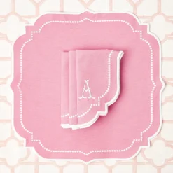 Best Mrs. Alice Amelie Pink Napkins (Set Of 4)