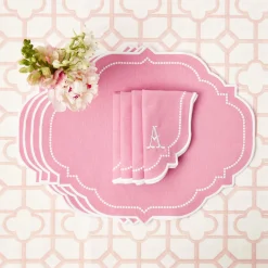 Clearance Mrs. Alice Amelie Pink Placemats & Napkins (Set Of 4)