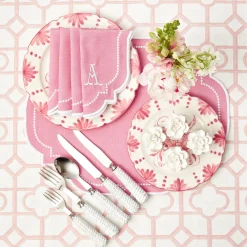 Outlet Mrs. Alice Amelie Pink Placemats (Set Of 4)