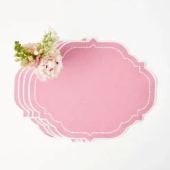 Outlet Mrs. Alice Amelie Pink Placemats (Set Of 4)