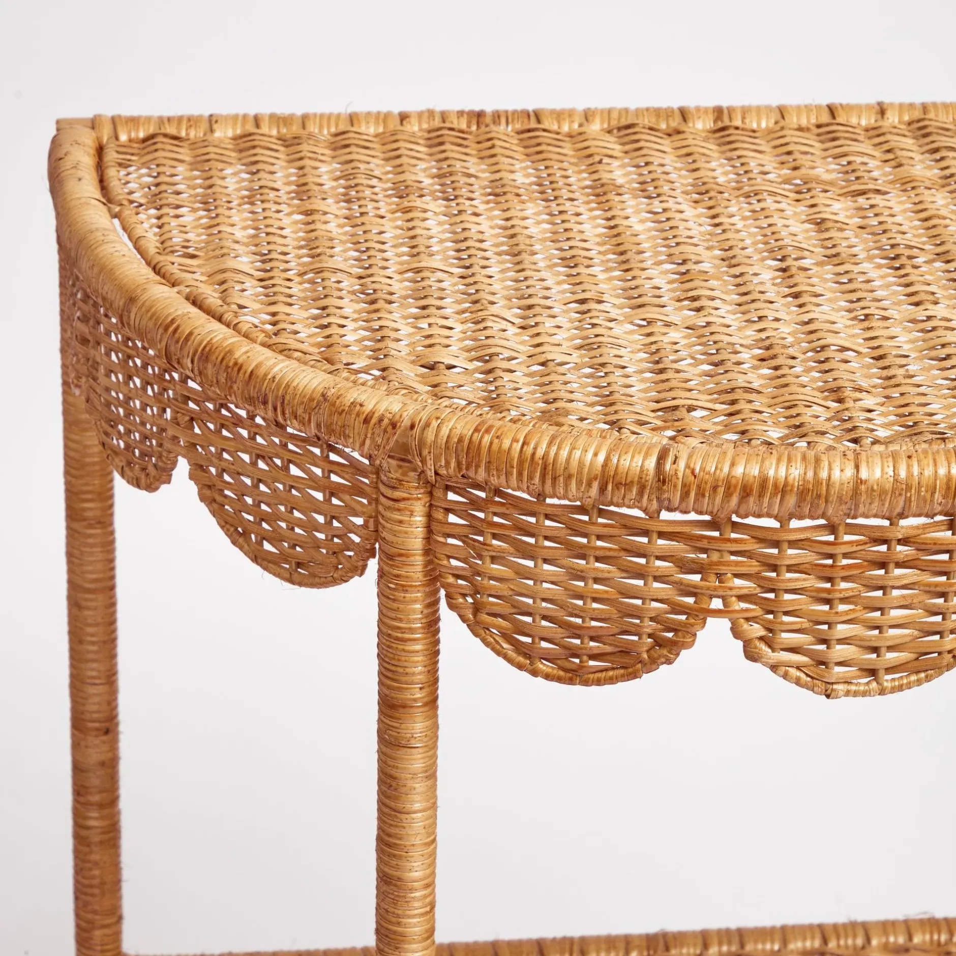 Sale Mrs. Alice Annabelle Rattan Side Table