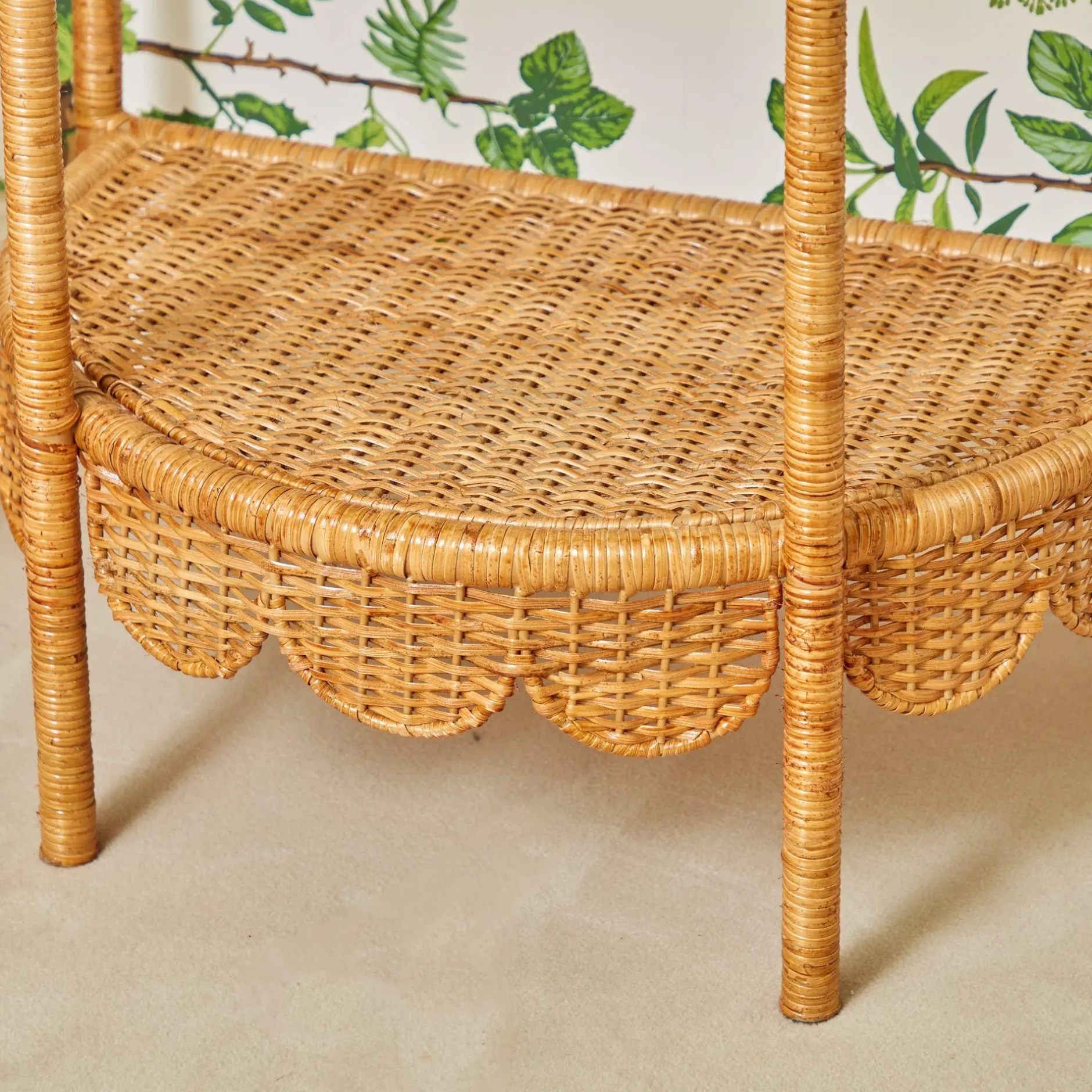 Sale Mrs. Alice Annabelle Rattan Side Table
