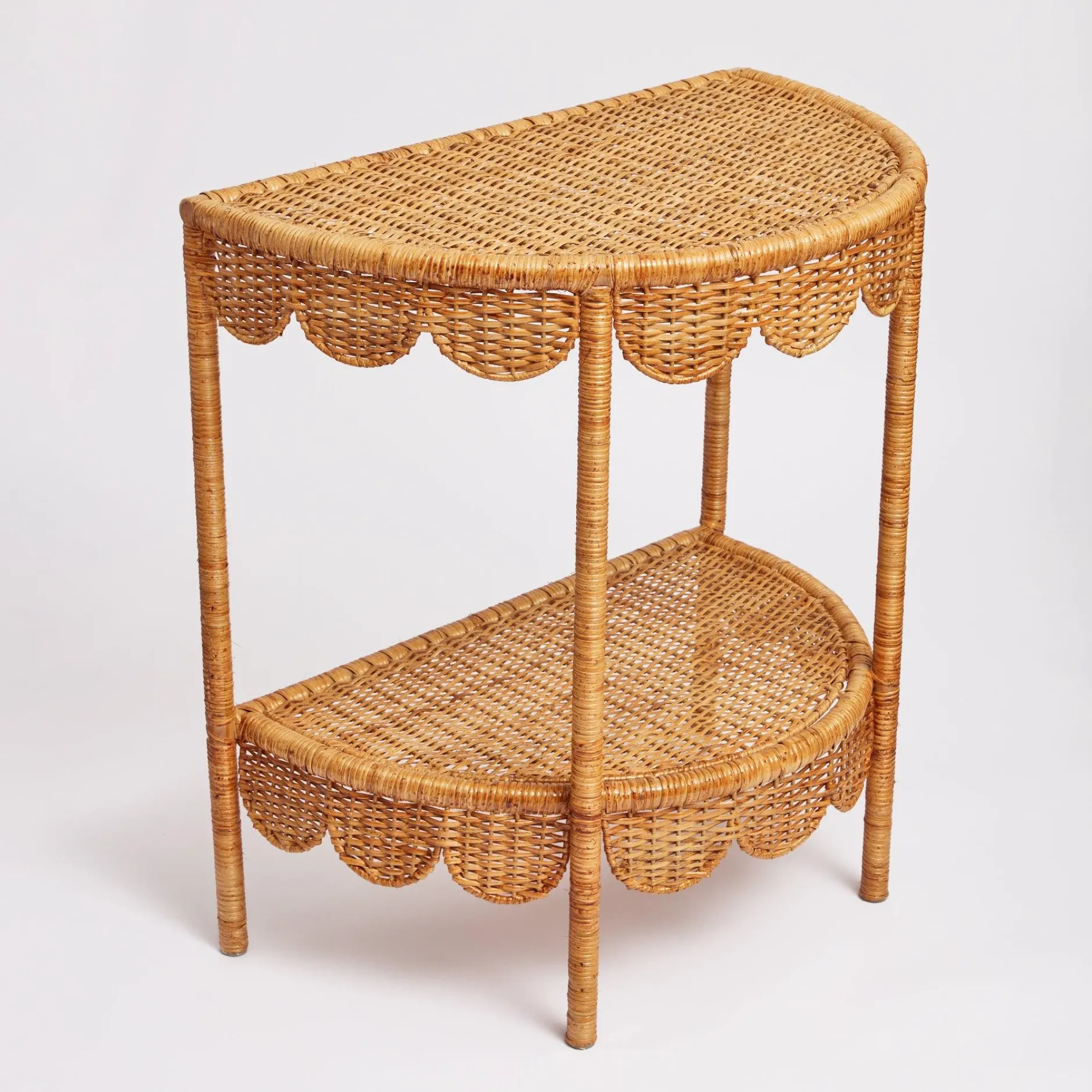 Discount Mrs. Alice Annabelle Rattan Side Table