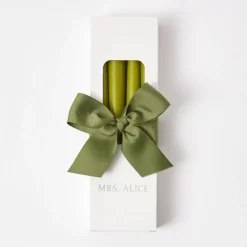 Mrs. Alice Apple Green Candles (Set Of 8)