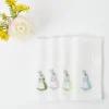 Discount Mrs. Alice Assorted White Linen Rabbit Napkins (Set Of 4)
