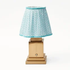 Outlet Mrs. Alice Baby Blue Lotus Lampshade