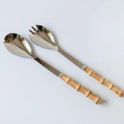 Best Mrs. Alice Bamboo Salad Servers