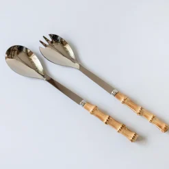 Discount Mrs. Alice Bamboo Salad Servers
