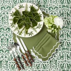 New Mrs. Alice Beatrice Forest Green Napkins (Set Of 4)