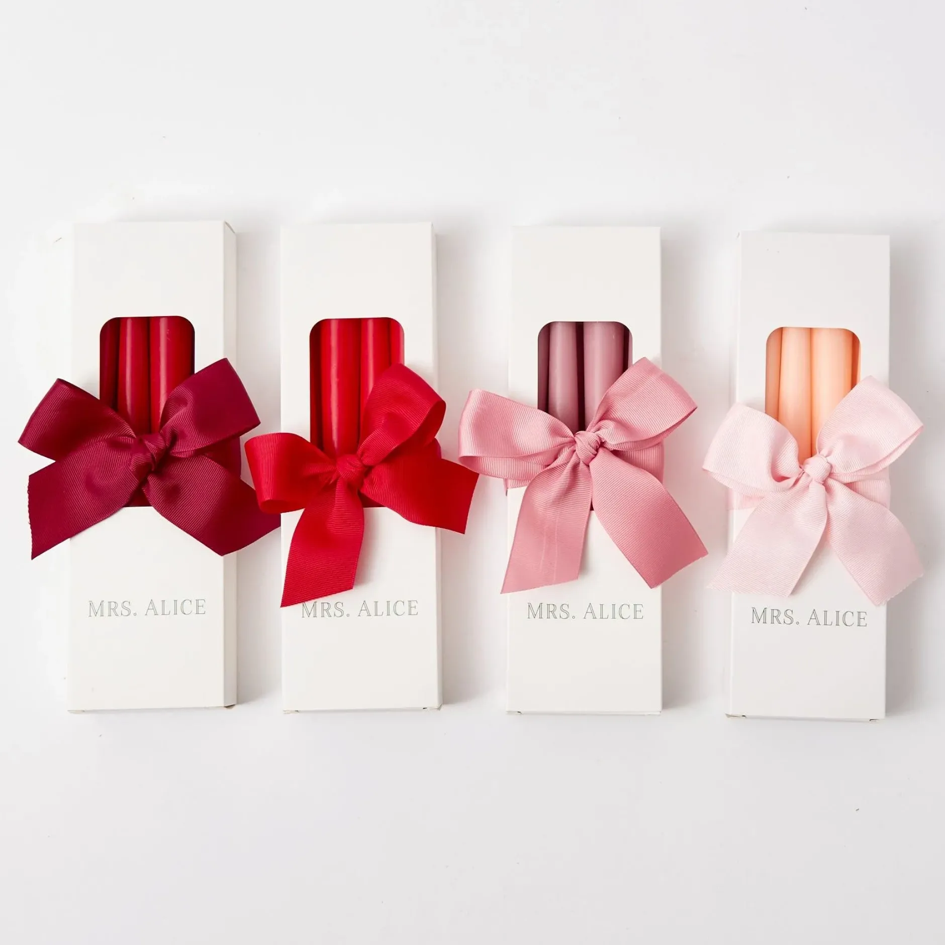 Outlet Mrs. Alice Berry Red Candles (Set Of 8)