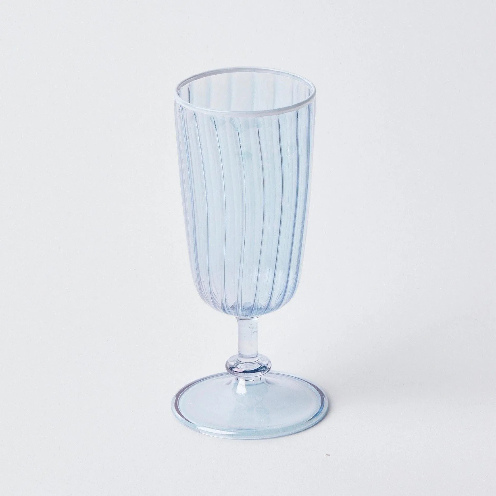 Sale Mrs. Alice Blue & White Rim Short Stem Glass (Set Of 4)