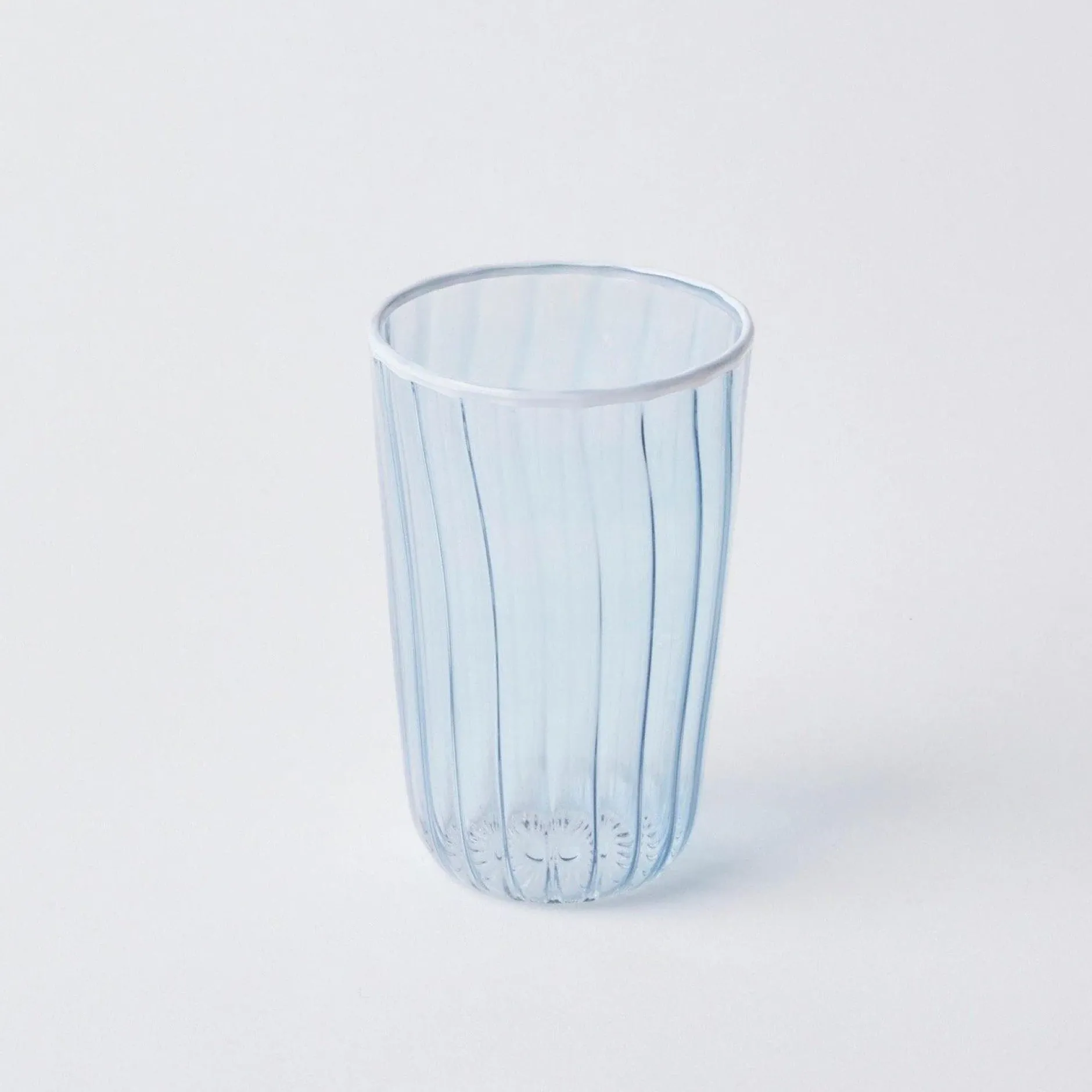 Mrs. Alice Blue & White Rim Water Glasses (Set Of 4)