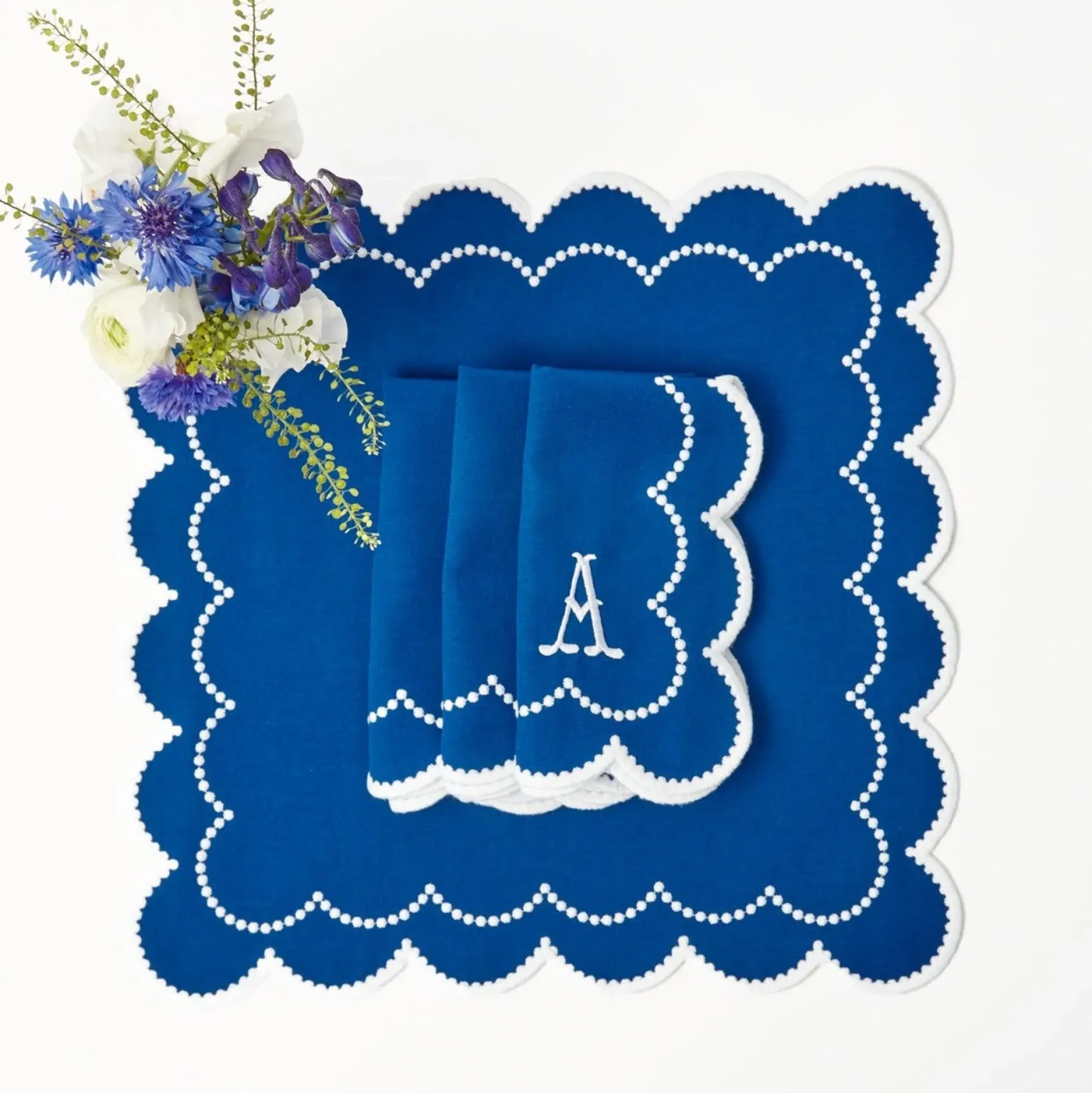 Hot Mrs. Alice Blue Bamboo & Gabrielle Linen Set