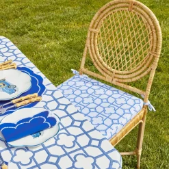 Hot Mrs. Alice Blue Bamboo Seat Pad Cushion