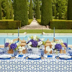 Sale Mrs. Alice Blue Bamboo Tablecloth