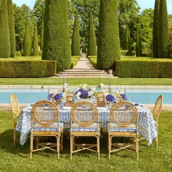 Sale Mrs. Alice Blue Bamboo Tablecloth