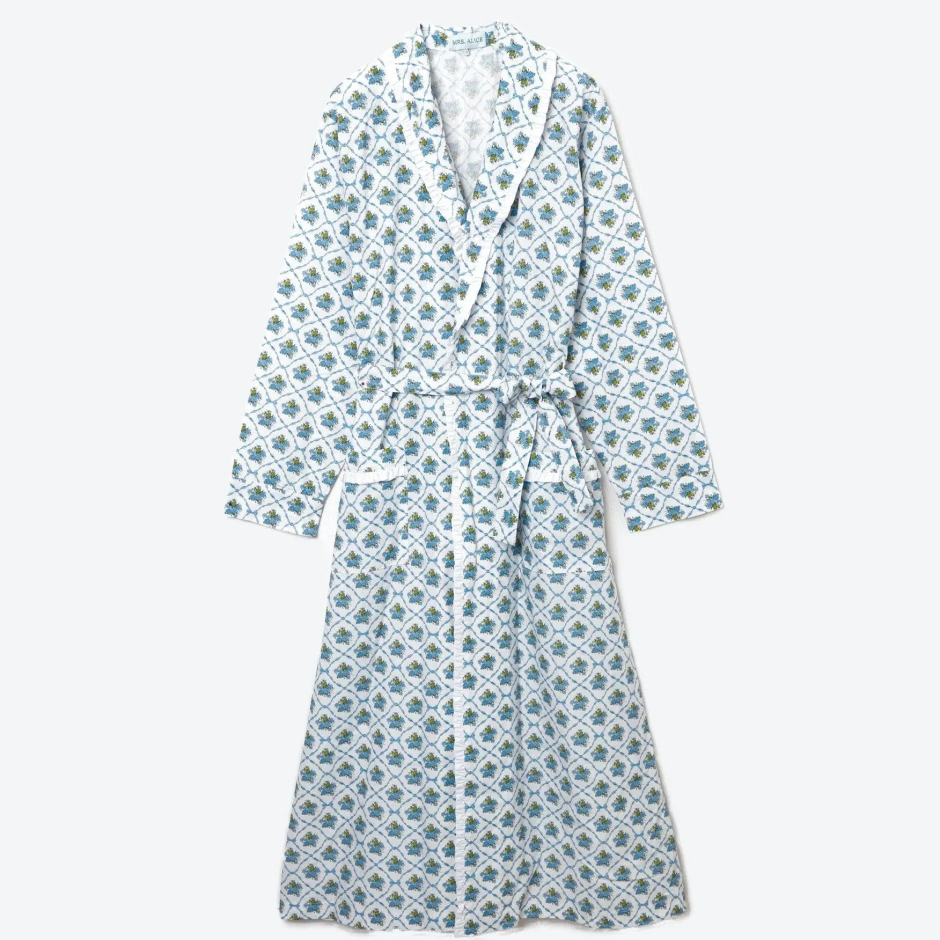 Outlet Mrs. Alice Blue Bouquet Dressing Gown