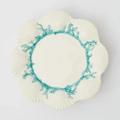 Outlet Mrs. Alice Blue Coral Dinner Plate
