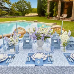 Online Mrs. Alice Blue Coral Tablecloth
