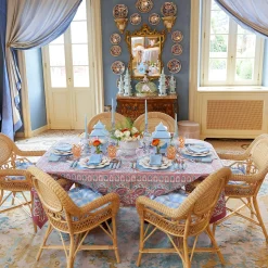 Hot Mrs. Alice Blue Fringe Napkins (Set Of 4)