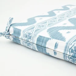 Sale Mrs. Alice Blue Ikat Seat Pad Cushion