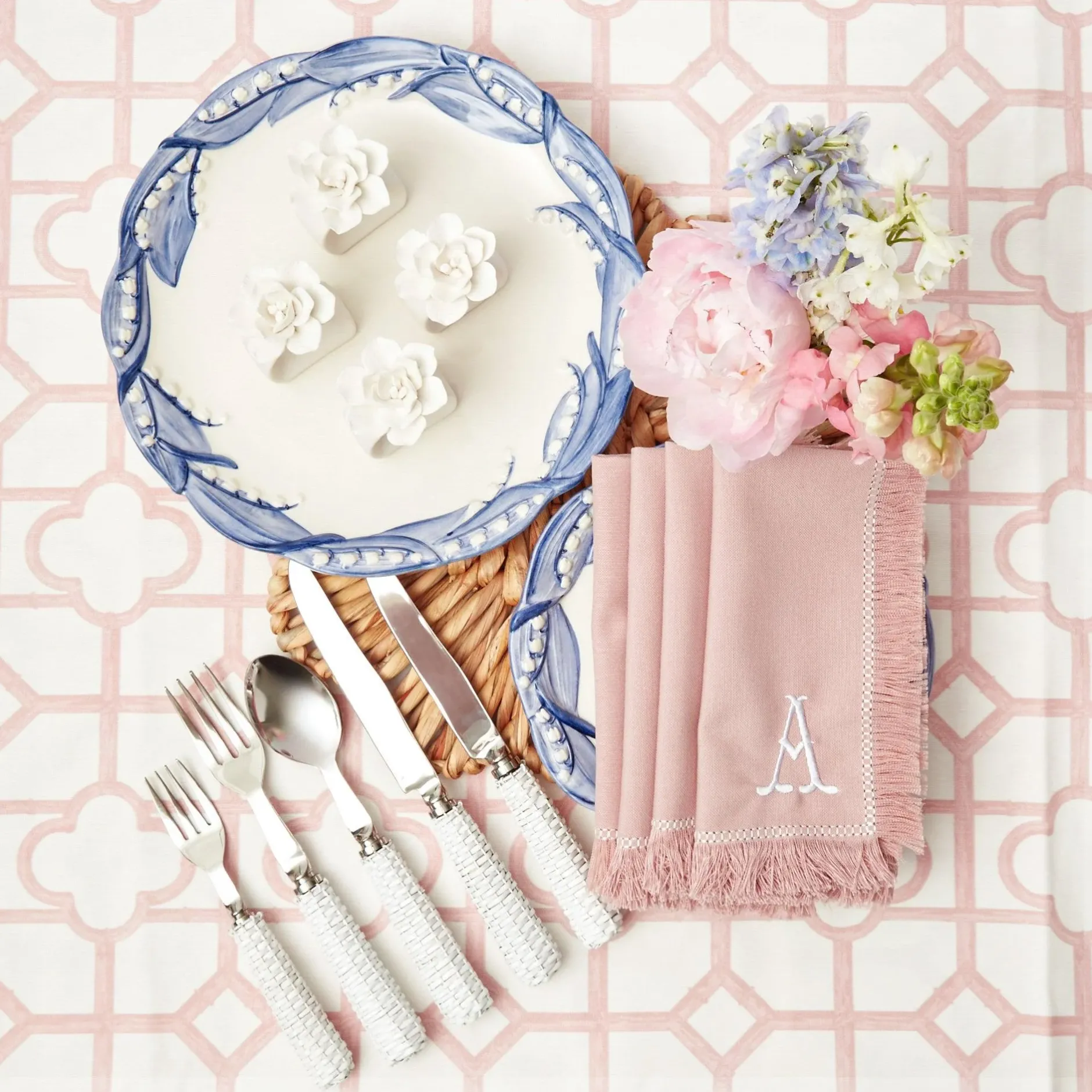 Online Mrs. Alice Blue Lily Of The Valley Dinner Plate