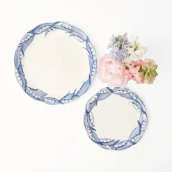 Best Mrs. Alice Blue Lily Of The Valley Dinner & Starter Plates (Set Of 8)