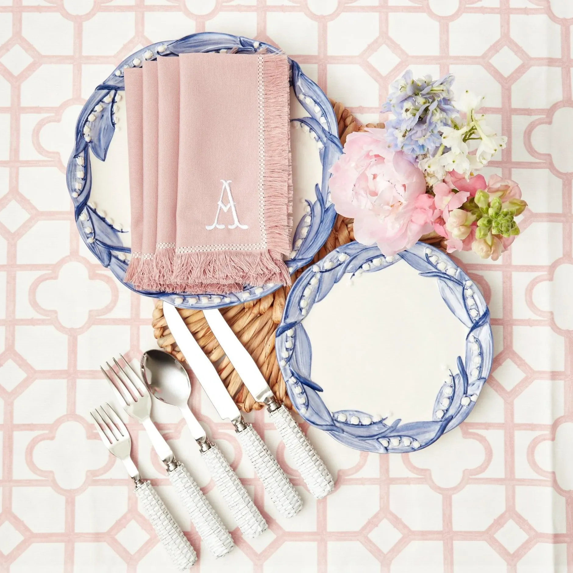 Best Mrs. Alice Blue Lily Of The Valley Starter Plates (Set Of 4)