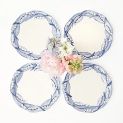 Mrs. Alice Blue Lily Of The Valley Starter Plates (Set Of 4)