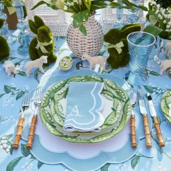 Hot Mrs. Alice Blue Lily Of The Valley Tablecloth