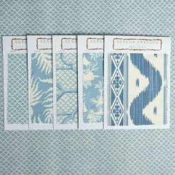 Clearance Mrs. Alice Blue Lotus Flower Fabric
