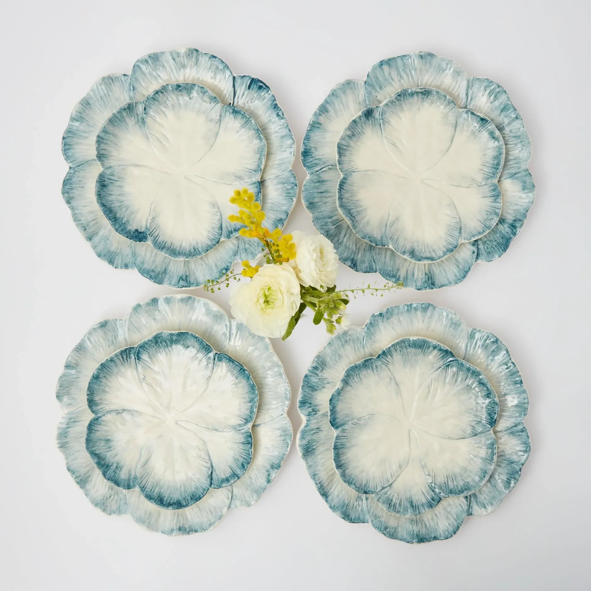 Best Mrs. Alice Blue Matilde Dinner & Starter Plates (Set Of 8)
