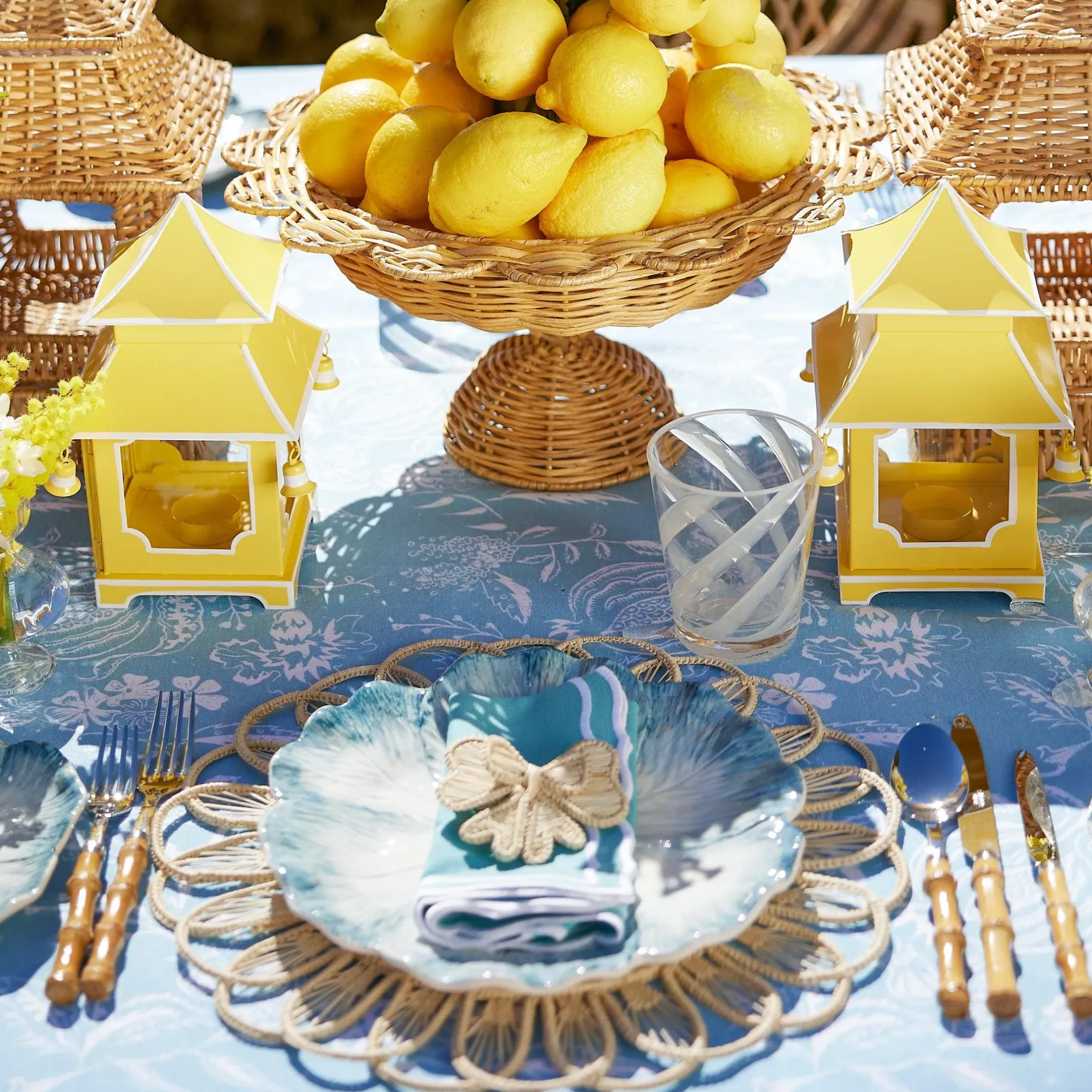 Best Mrs. Alice Blue Matilde Dinner & Starter Plates (Set Of 8)