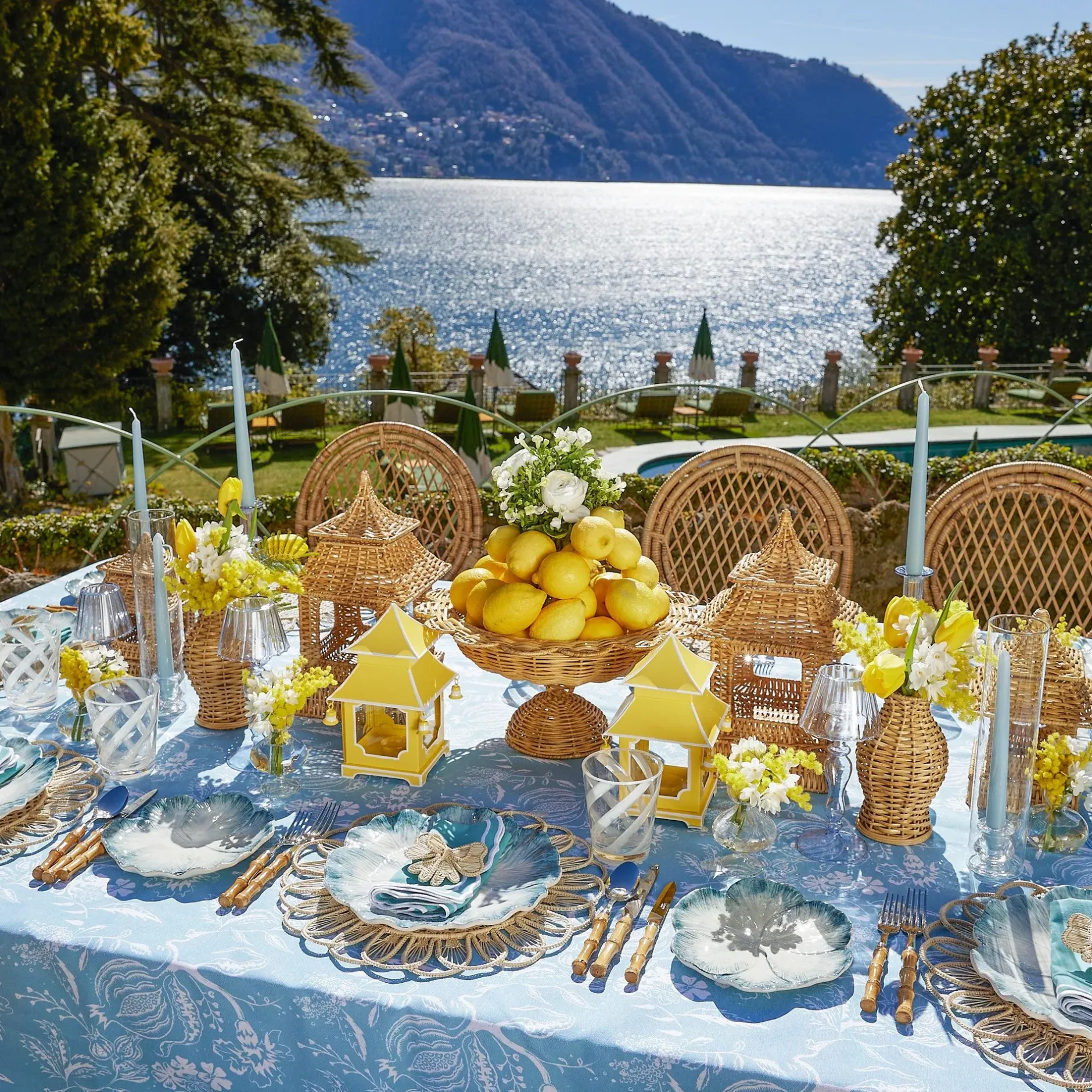 Best Mrs. Alice Blue Matilde Dinner & Starter Plates (Set Of 8)