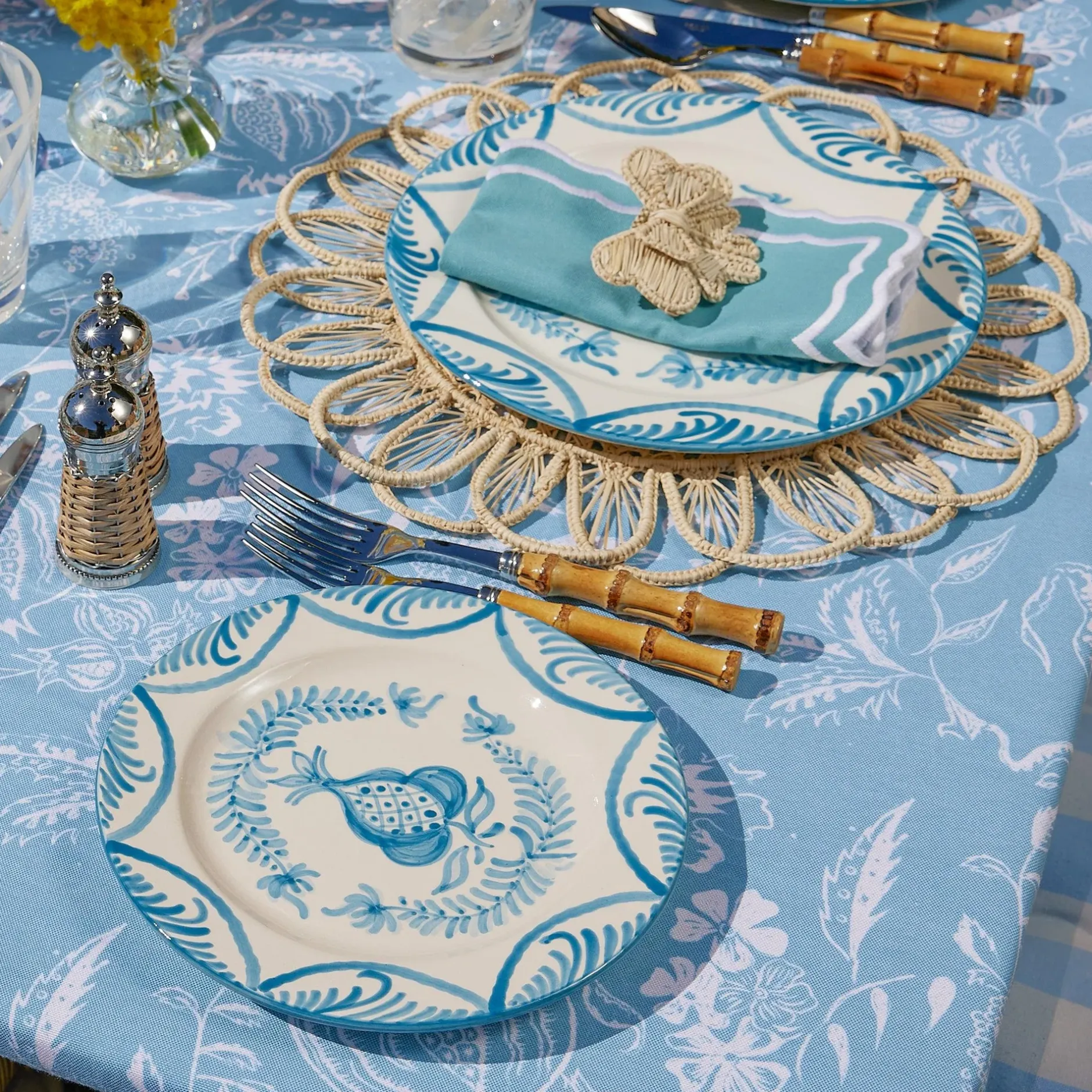 Clearance Mrs. Alice Blue Melograno Dinner & Starter Plates (Set Of 8)