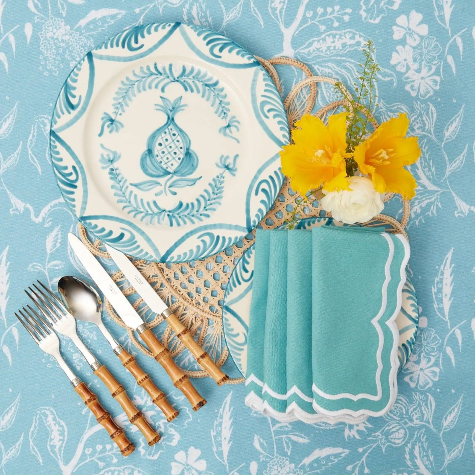 Mrs. Alice Blue Melograno Dinner Plates (Set Of 4)