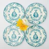 New Mrs. Alice Blue Melograno Dinner Plates (Set Of 4)