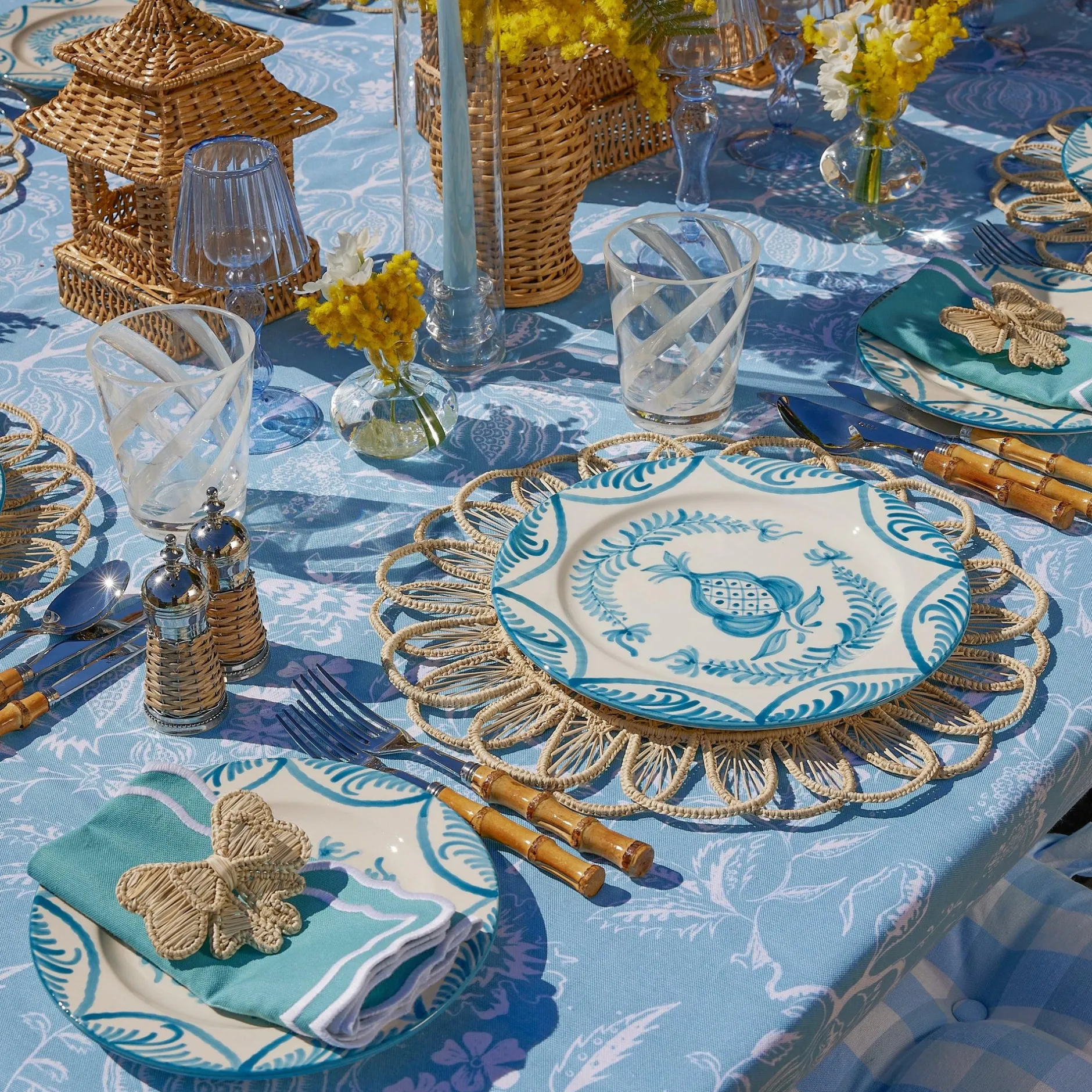 Mrs. Alice Blue Melograno Tablecloth