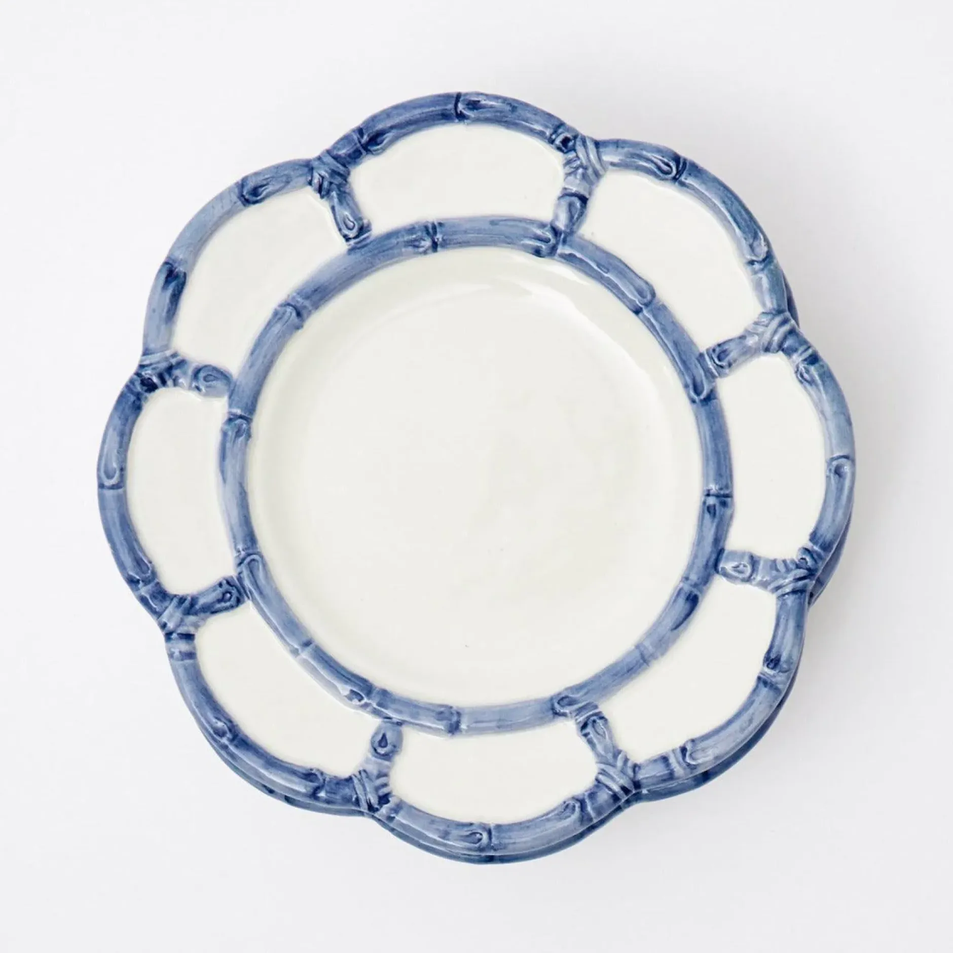 Discount Mrs. Alice Blue Petal Bamboo Dinner Plate