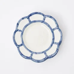 Best Mrs. Alice Blue Petal Bamboo Dinner & Starter Plates (Set Of 8)