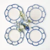 Best Mrs. Alice Blue Petal Bamboo Starter Plate (Set Of 4)