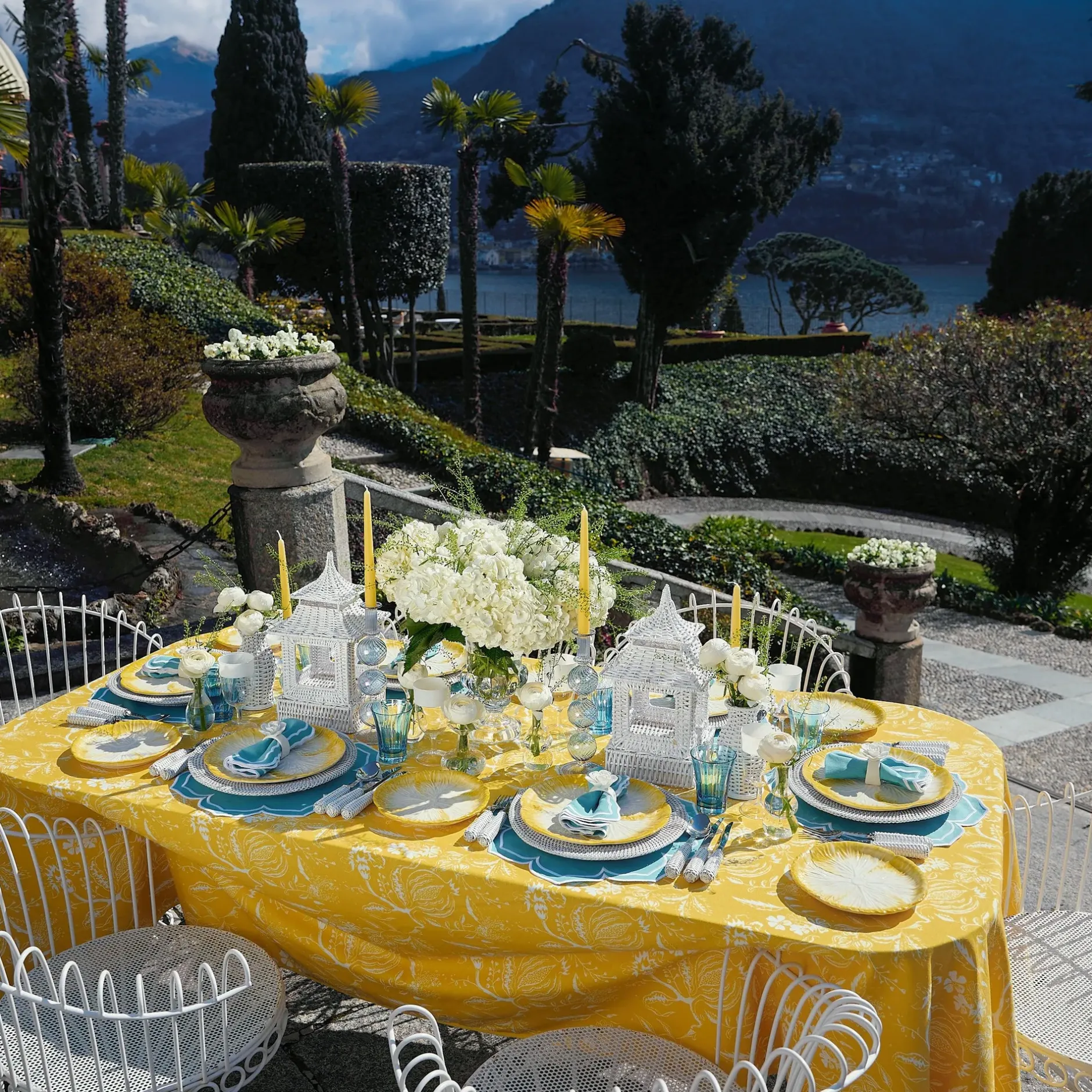 Outlet Mrs. Alice Blue Positano Glasses (Set Of 4)