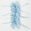 New Mrs. Alice Blue Saddle Stitch Napkin Bows (Set Of 4)