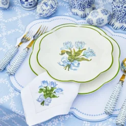 Outlet Mrs. Alice Blue Tulip Dinner & Starter Plates (Set Of 8)