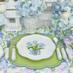 Discount Mrs. Alice Blue Tulip Dinner Plates (Set Of 4)